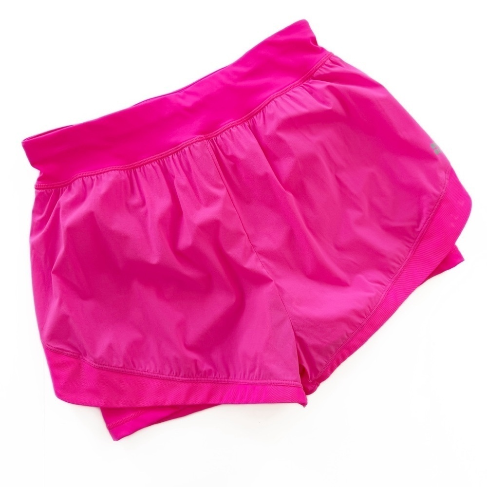 Sweaty Betty Shorts Womens 8 Medium Neon Pink Training Lined Running - Picture 2 of 5